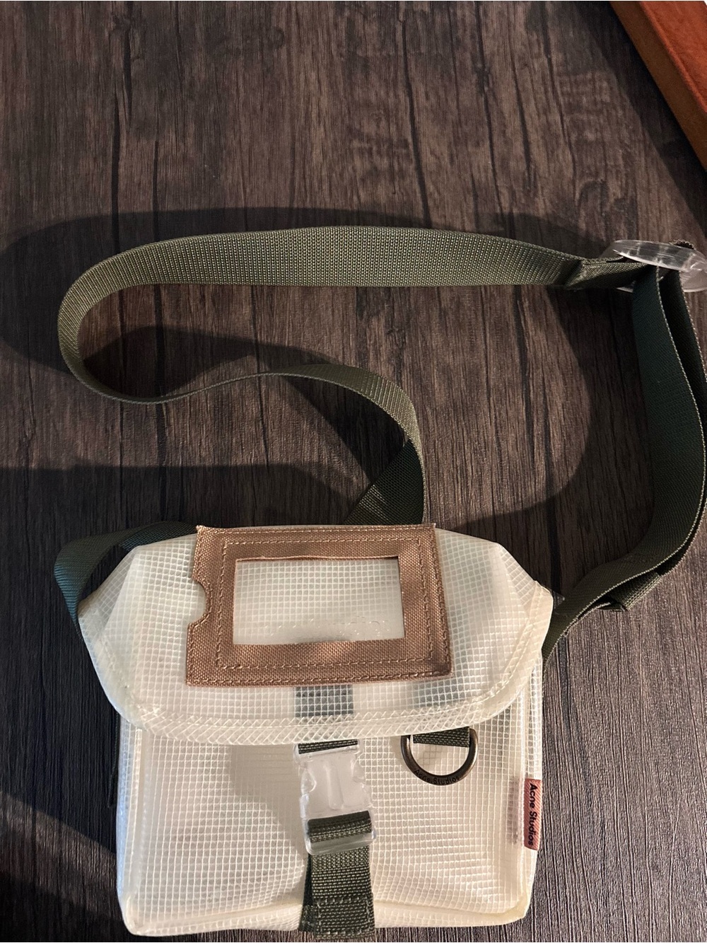 Acne studios pvc crossbody bag